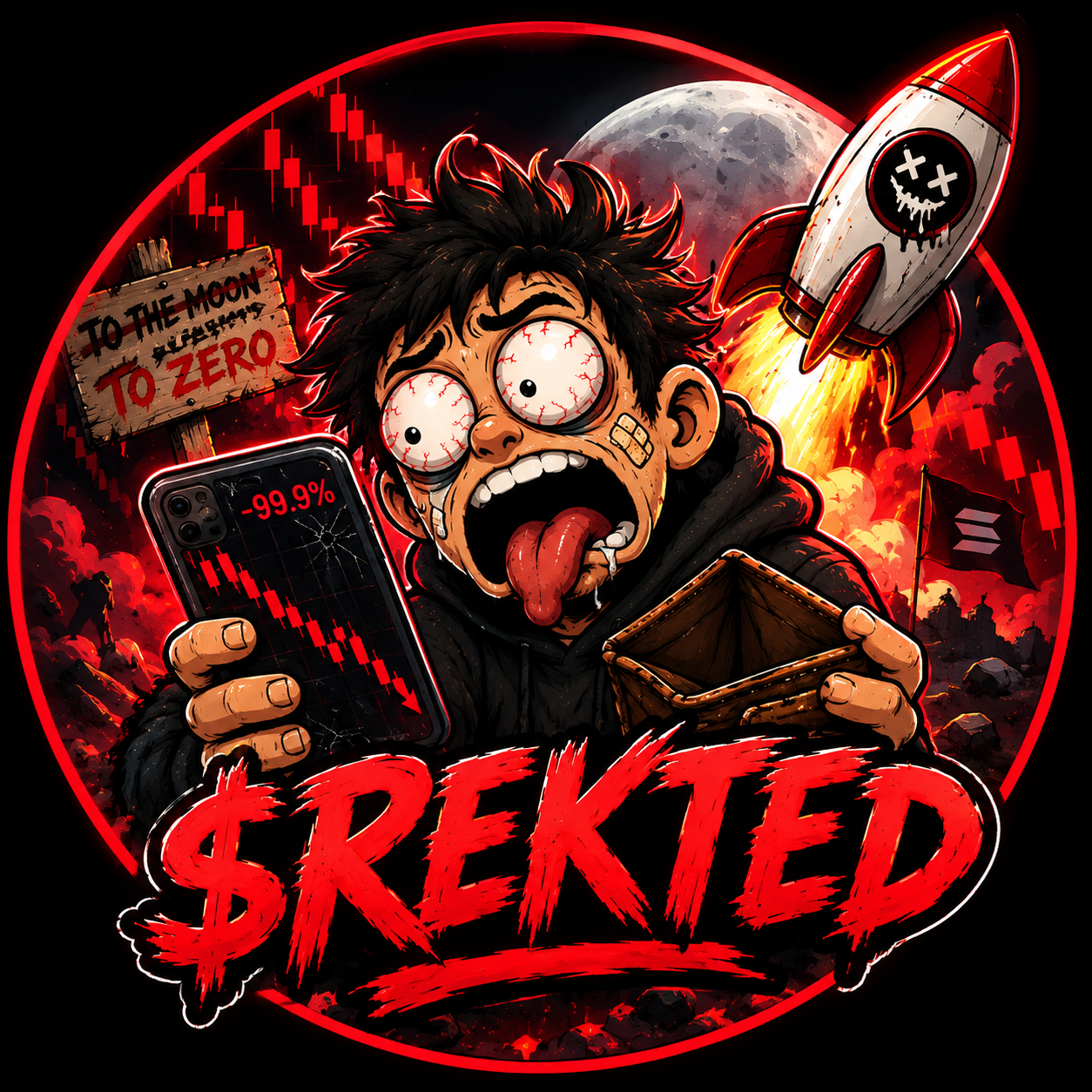 $REKTED mascot